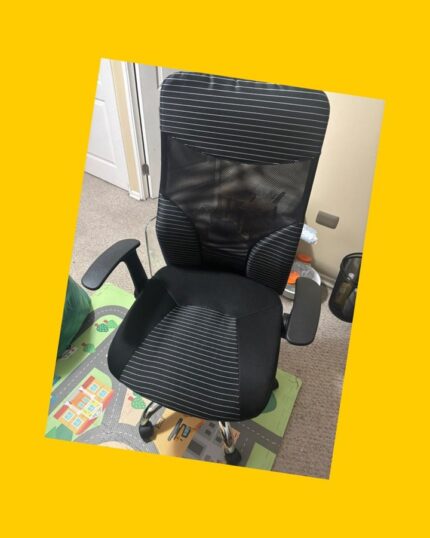 Silla de escritorio Capricornio Negro Just Home Collection