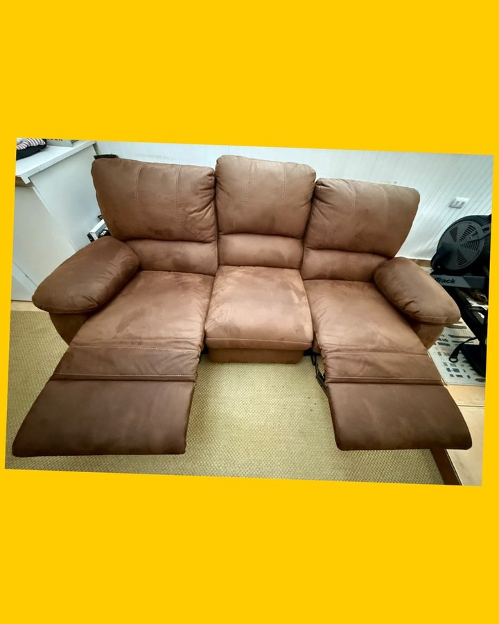 Sofá reclinable de 3 cuerpos Rosen