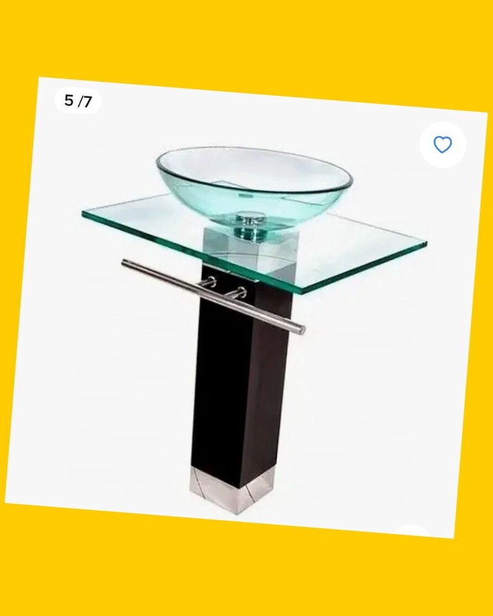 Vanitorio de vidrio templado