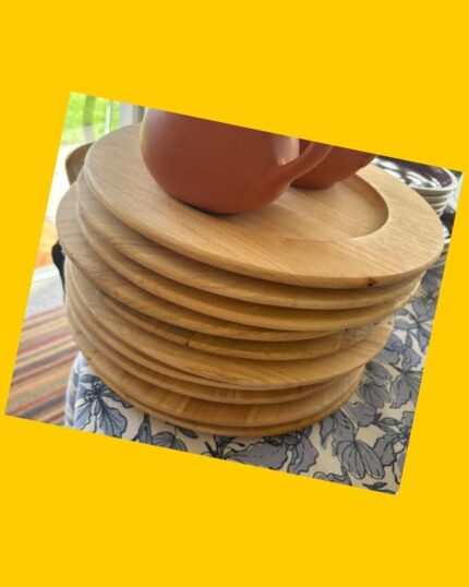10 Platos base de madera