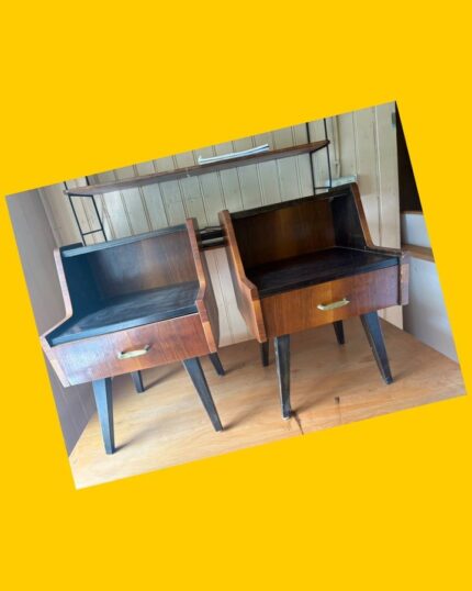 2 Veladores madera nativa