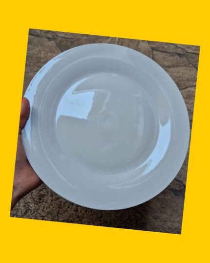 24 platos blancos