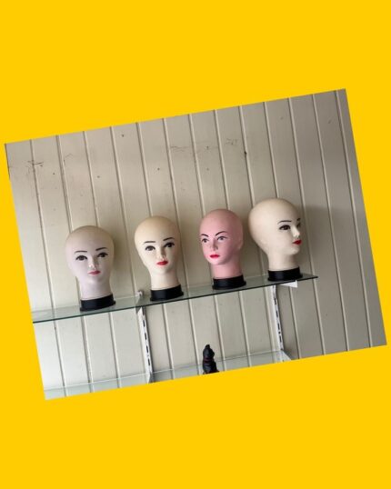 4 Cabezas de maniquí para exhibir sombreros o pelucas