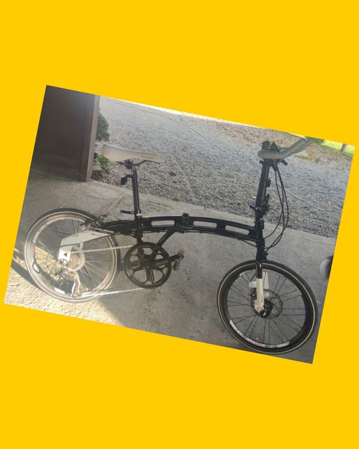Bicicleta plegable blanca Laux Ecocity aro 20