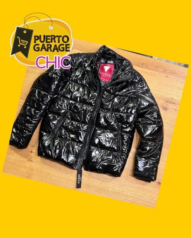 Chaqueta Guess Liquid Puffa Jacket negra – Puerto Garage PV