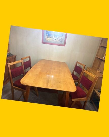 Comedor de mañío con 6 sillas