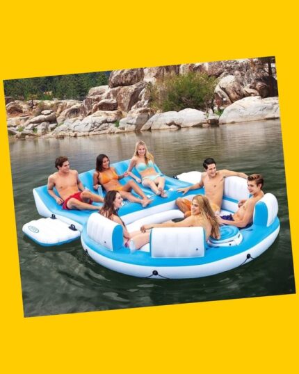 Isla flotante para lago Intex