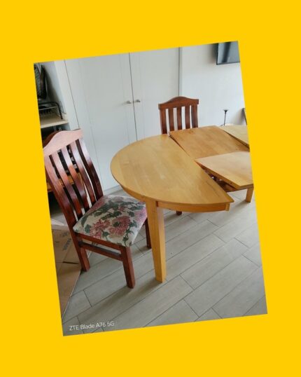Mesa comedor extensible con 6 sillas