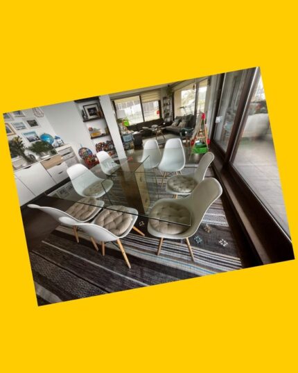 Mesa comedor vidrio con 8 sillas