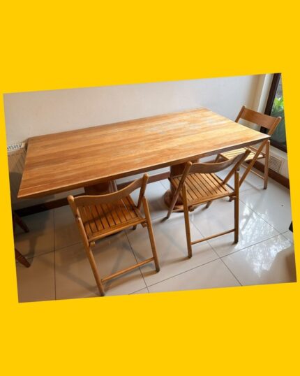 Mesa lenga+5 sillas