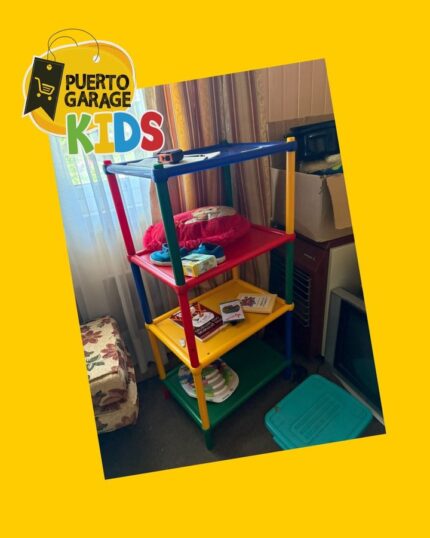 Mueble organizador infantil 4 repisas