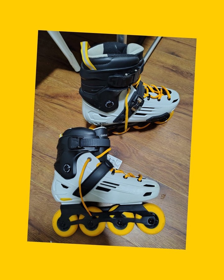 Patines en línea adulto Oxelo Freeride Hardboot MF500 Gris